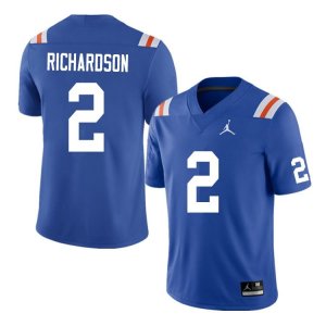 Men's Florida Gators #2 Anthony Richardson NCAA Nike Blue Throwback Authentic Stitched College Football Jersey NLW6762ZX